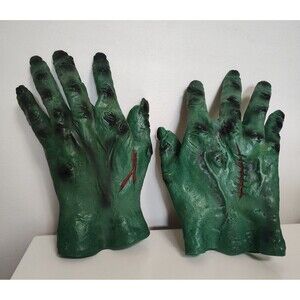 RARE 1984 Vintage Ben Cooper FRANKENSTEIN Monster Hands/Gloves GREAT CONDITION